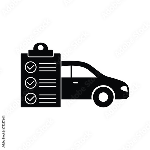  car service vector icon repair document icon