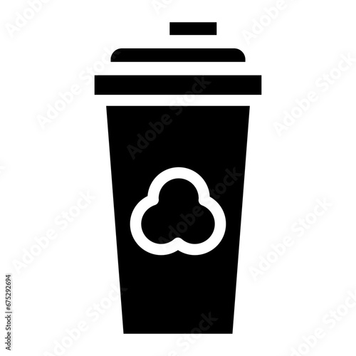 plastic cup glyph