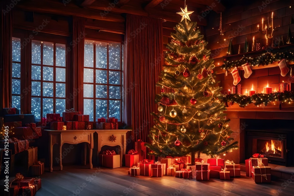 christmas tree with christmas lights christmas tree with christmas lights