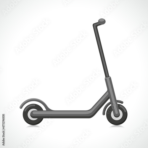 electric scooter flat design isolated
