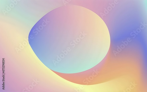 3d render bacground pastel gradient colorful wallpaper, lines and shapes, ai generative