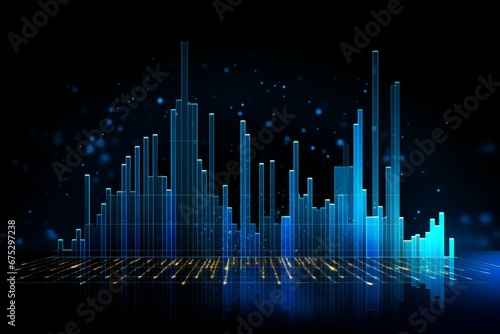 Stock exchange online trading platform chart candlesticks bars, tickers digital data on crypto currency trade financial market platform Background, Stock Exchange Board Background 