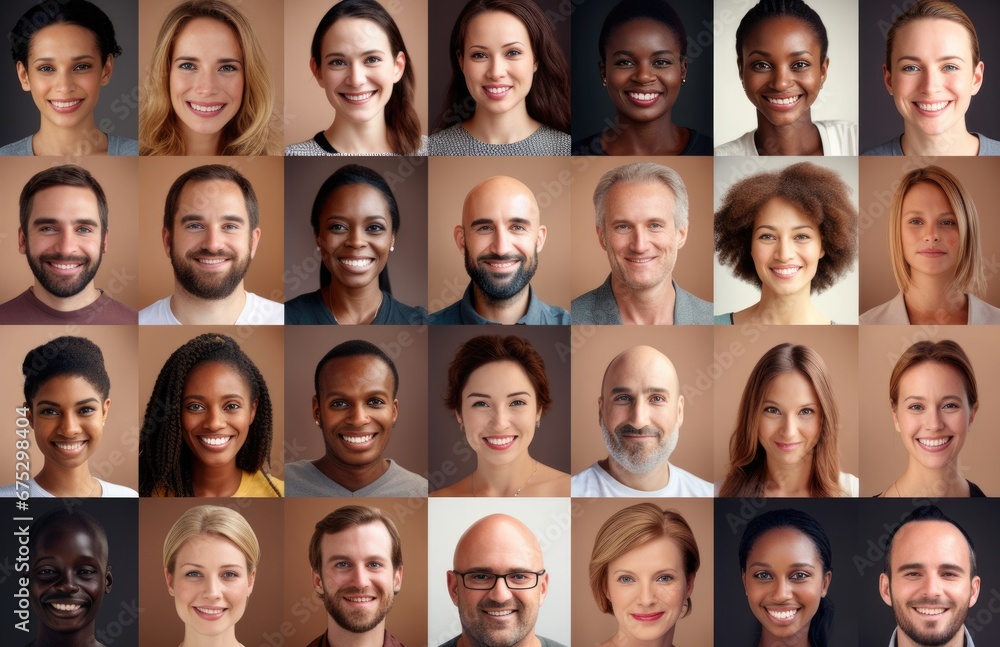 Collage portrait of a smiling diverse multi-ethnic and mixed age people expressing diversity person. Collage portrait of a smiling diverse multi-ethnic and mixed age people expressing diversity person.