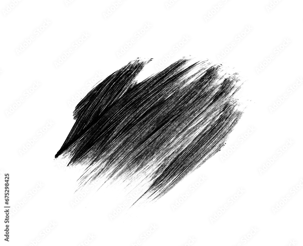 Obraz premium watercolour acrylic brushstroke on transparent png background isolated