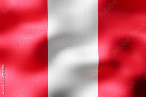 Free Download Peru - textile flag - 3d illustration - GFXLoad