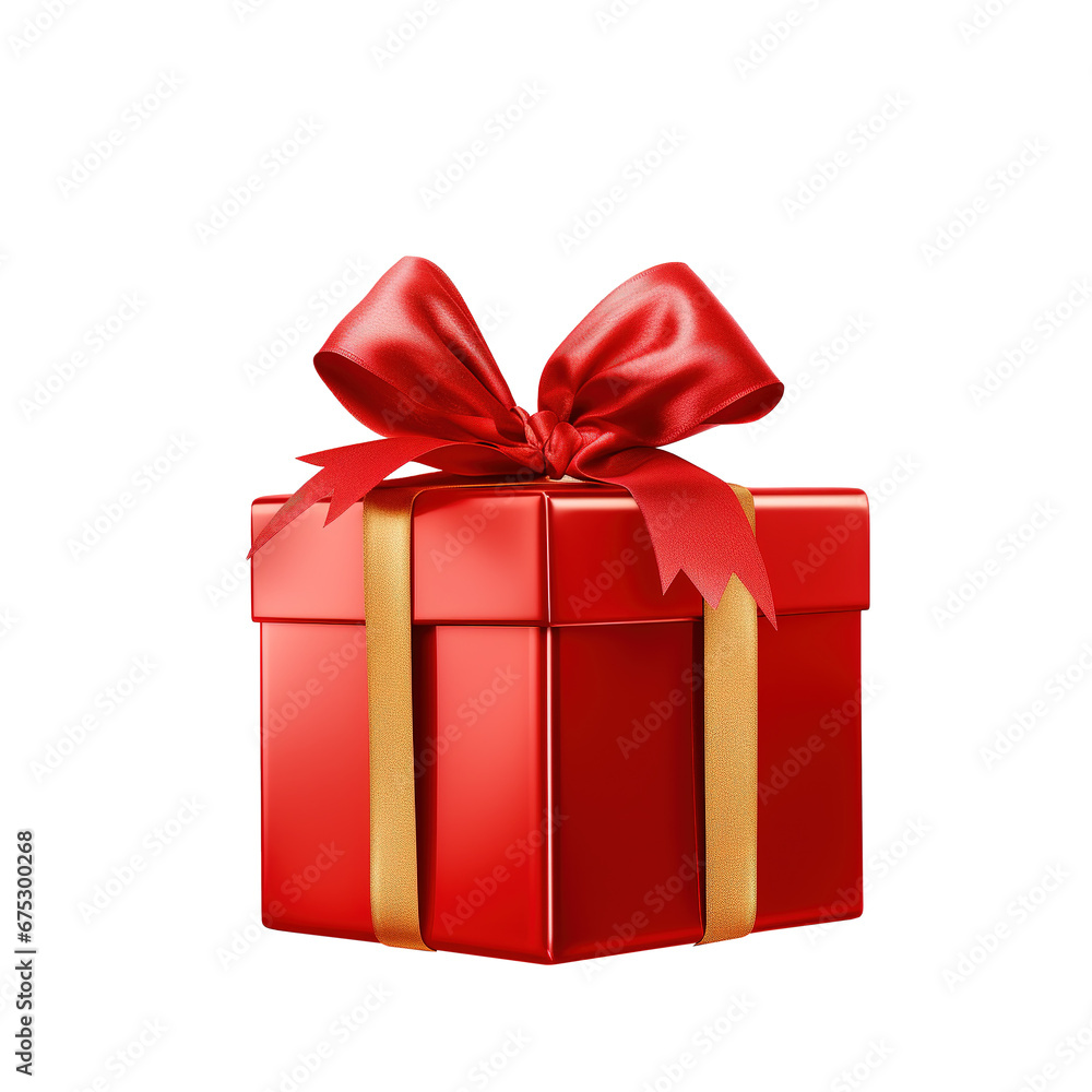 Fototapeta premium Red gift box png