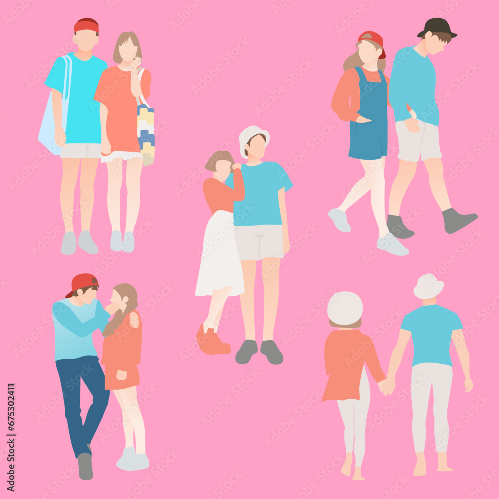 set of people set of people