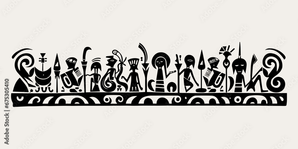 ethnic traditional tribal illustration black and white ethnic traditional tribal illustration black and white