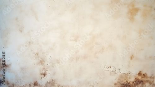 Colour old concrete wall texture background. Close Up retro plain cream color cement wall background texture. Design paper vintage. generative AI. © mhebub
