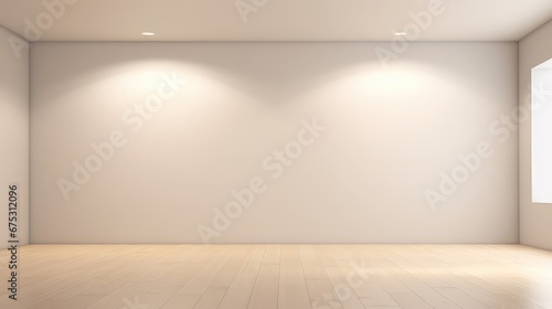 3d rendering of the empty living room with a natural light.