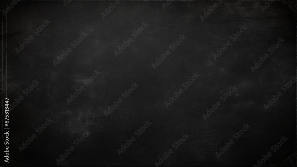 Elegant black background with vintage distressed grunge texture. Black Board Texture or Background. Old black background. Grunge texture wallpaper. Distressed wall. 