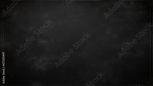 Elegant black background with vintage distressed grunge texture. Black Board Texture or Background. Old black background. Grunge texture wallpaper. Distressed wall. 