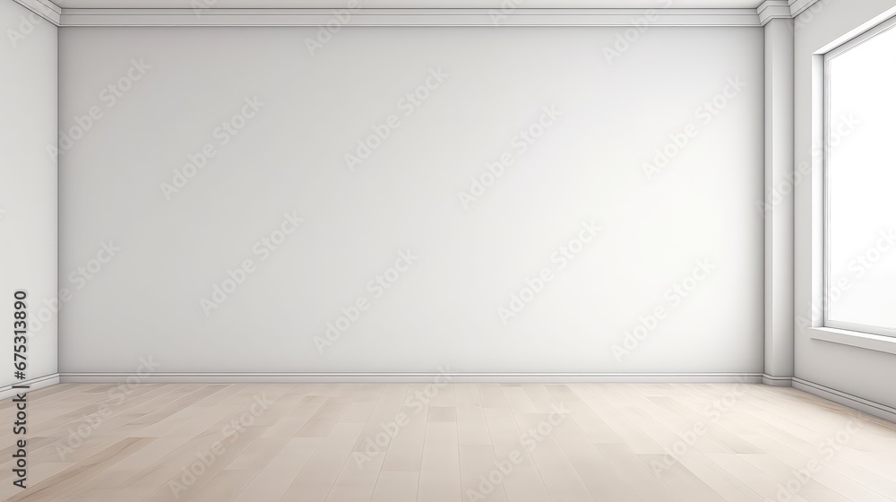 3D interior rendering of a empty room with a viewpoint from the airy window. 3D interior rendering of a empty room with a viewpoint from the airy window.