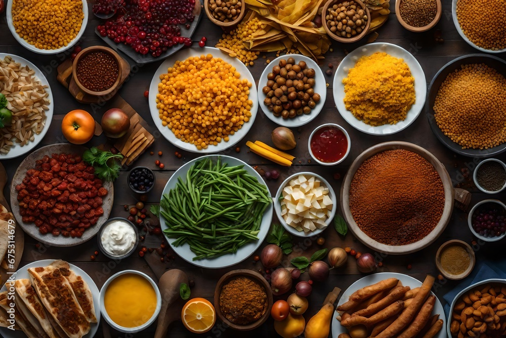 Spices and herbs - ai generated Spices and herbs - ai generated