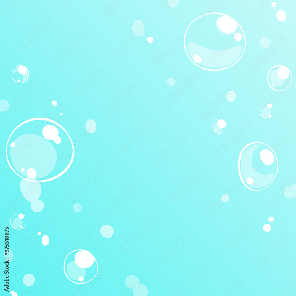 背景イラスト_水中の泡