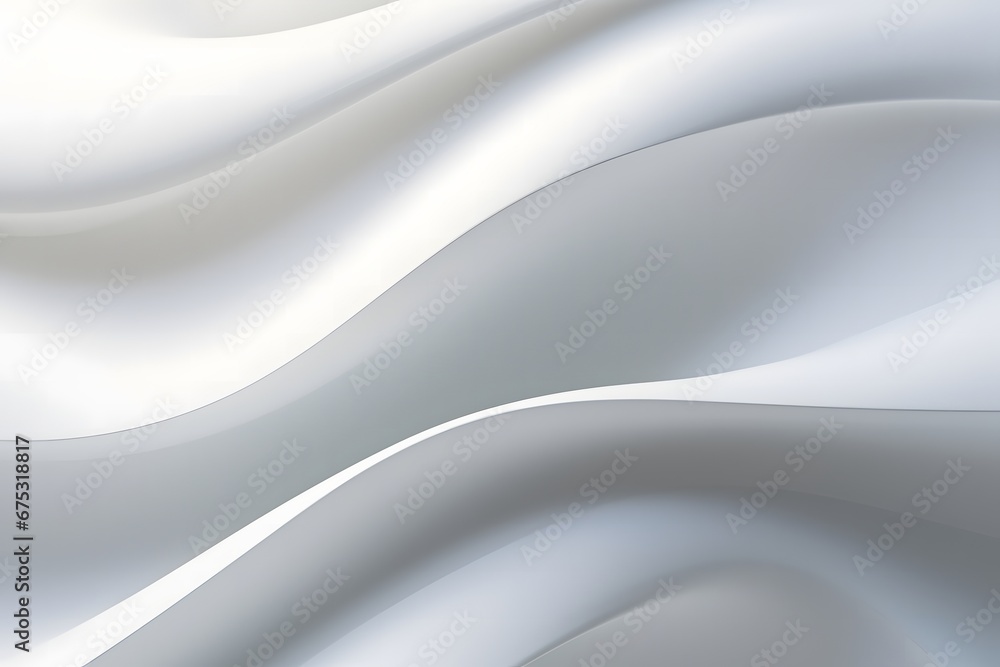 Obraz premium colorful white abstract background with large white curves, in the style of piles/stacks, subtle use of light and shadow, photorealistic detail, plasticien, rounded, light-filled, utilizes