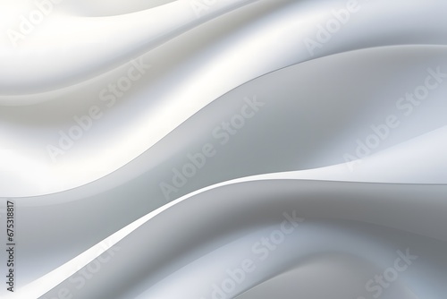 colorful white abstract background with large white curves, in the style of piles/stacks, subtle use of light and shadow, photorealistic detail, plasticien, rounded, light-filled, utilizes
