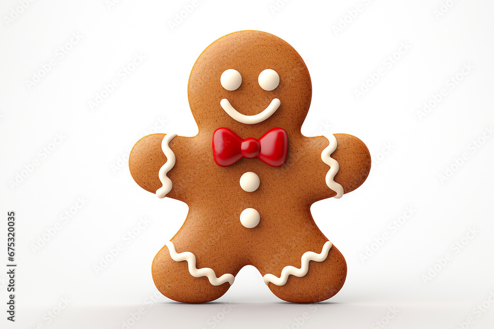Gingerbread man isolated on white background Gingerbread man isolated on white background