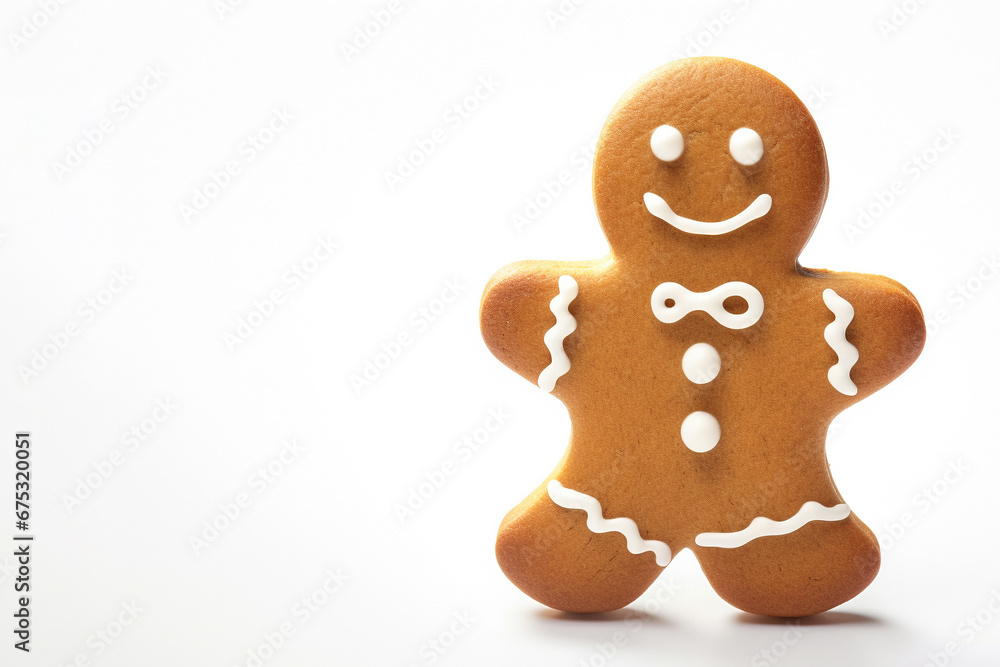 Gingerbread man isolated on white background Gingerbread man isolated on white background