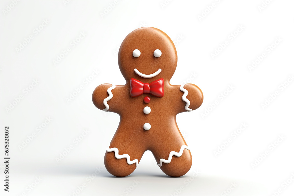 Gingerbread man isolated on white background Gingerbread man isolated on white background