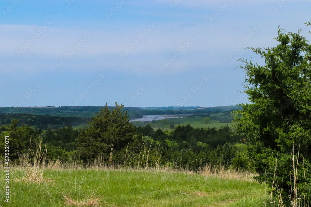 Obraz premium Niobrara River Missouri River near Lynch Nebraska