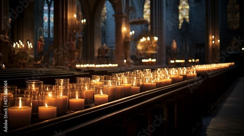 Candles in Church  Advent Chaos and Tradition   Religious Ceremony Serenity