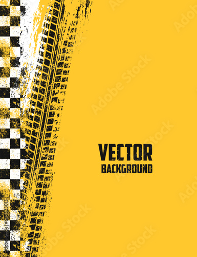 Motorsport tournament colorful grunge poster