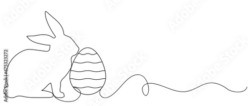 easter egg line art style vector eps 10	