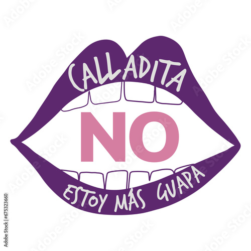 Calladita no  estoy más guapa, lettering en castellano, feminismo, día de la mujer, 8 marzo, 25 noviembre