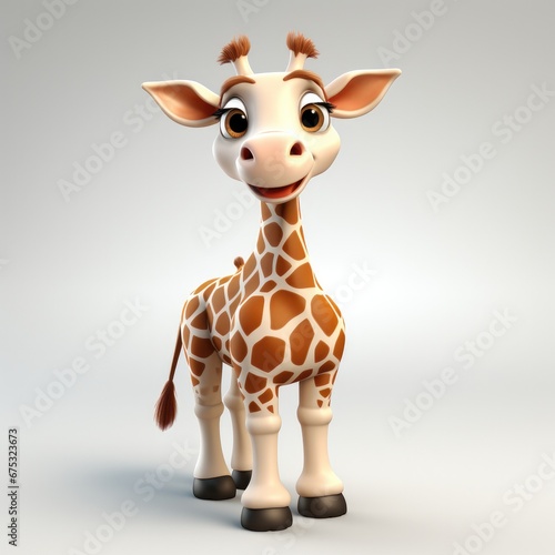 Giraffe cartoon character