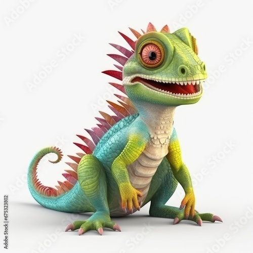Iguana cartoon character
