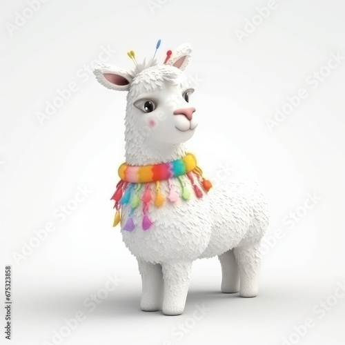 llama cartoon character © Leli