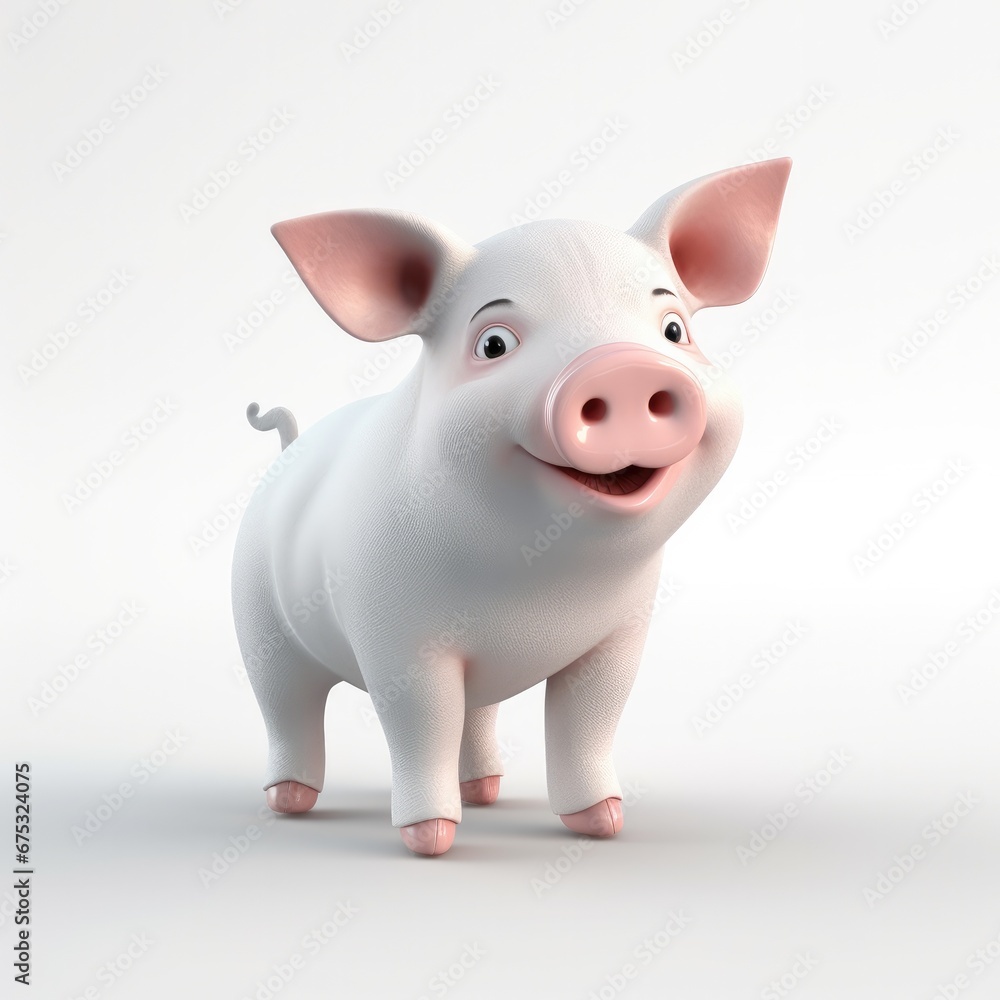 Pig cartoon character Pig cartoon character