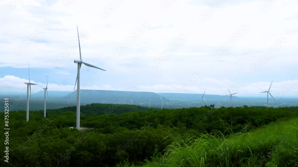 Power plant, wind turbine, 3 video clips Power plant, wind turbine, 3 video clips