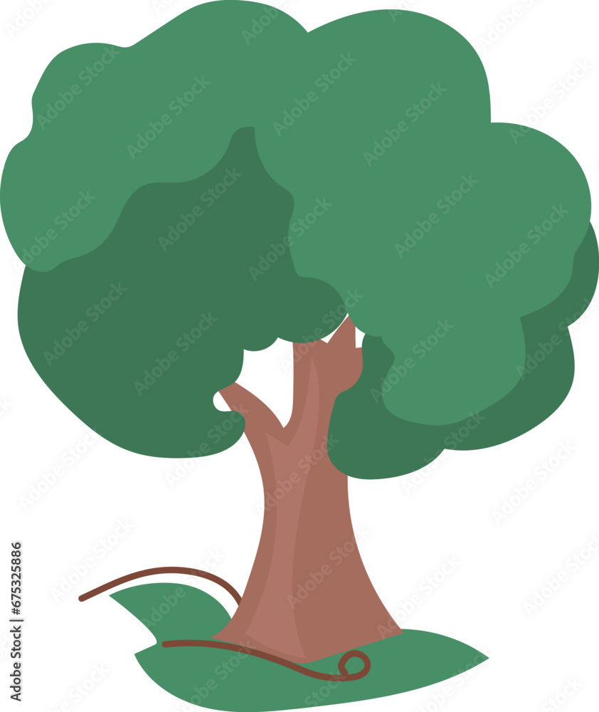 Woodland tree illustration