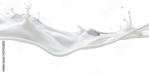  photorealistic image of a splash of milk. splash of white milk, cream with drops and splashes. photo
