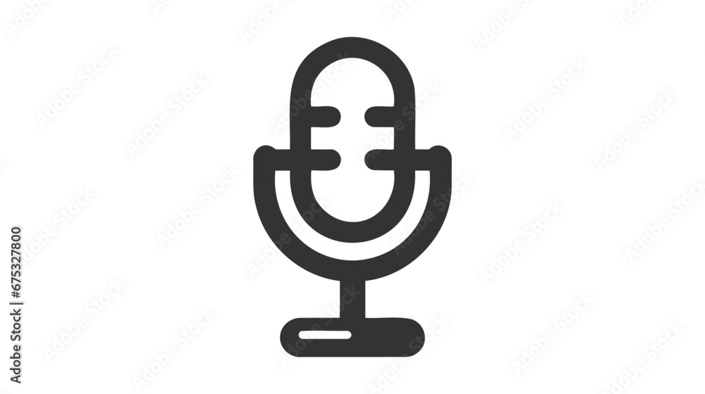 Record Microphone vector icon. The symbol microphone for web site. Illustration retro microphone for mobile apps. Record Microphone vector icon. The symbol microphone for web site. Illustration retro microphone for mobile apps.