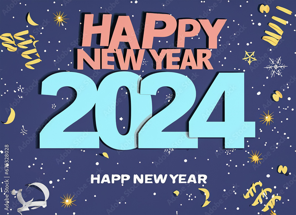 Happy New Year 2014 with bokeh effect. Vector illustration. Happy New Year 2014 with bokeh effect. Vector illustration.