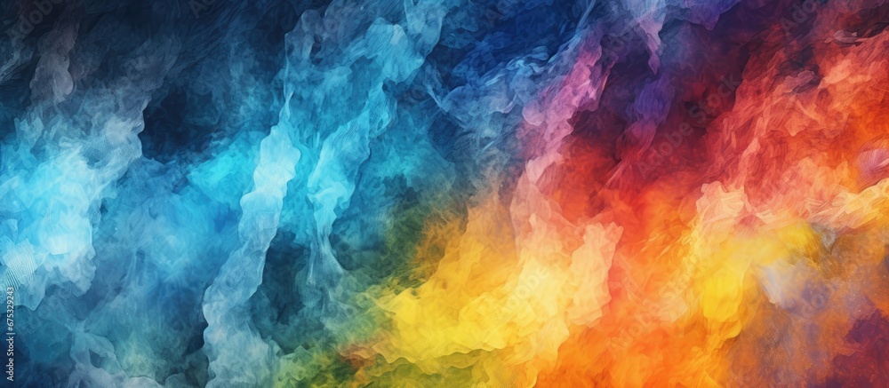 An abstract watercolor art illustration with patterns and a black grunge background on textured paper creates a vibrant and captivating brush stroke masterpiece perfect for a colorful and ar An abstract watercolor art illustration with patterns and a black grunge background on textured paper creates a vibrant and captivating brush stroke masterpiece perfect for a colorful and ar