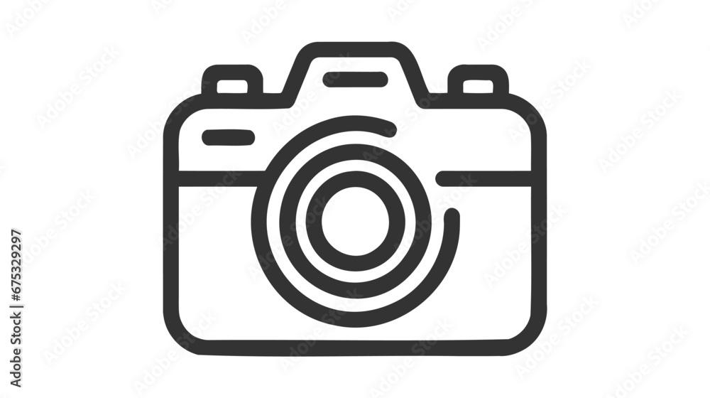Photo camera vector icon on white background Photo camera vector icon on white background