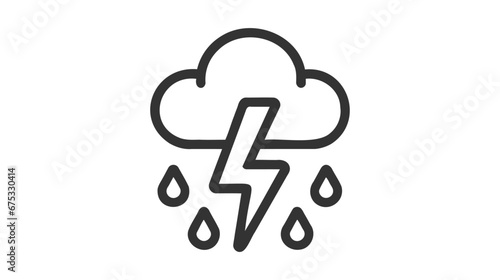 Weather Icon isolated on white background