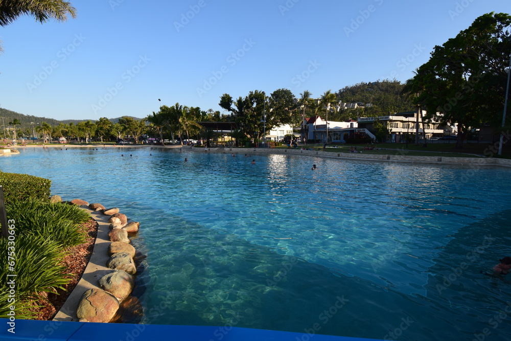 Obraz premium swimming pool in the resort