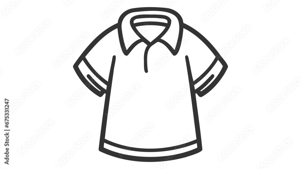 Vector White Blank Tshirt Icon Symbol on white background Vector White Blank Tshirt Icon Symbol on white background
