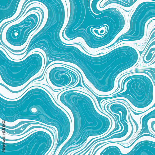 Abstract design ocean water blue white