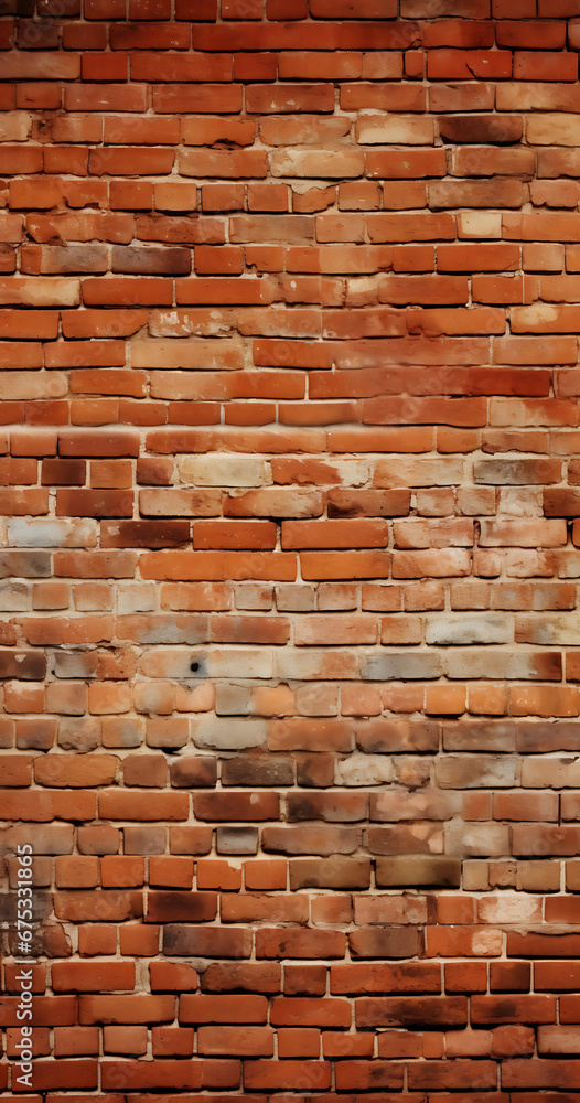 Fototapeta premium Orange brick wall texture background.Background and texture for graphic design.