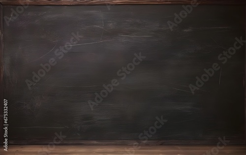 Blackboard texture. Dark wooden background. Blackboard chalkboard.