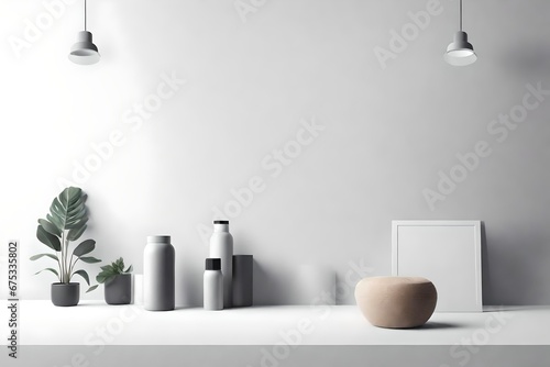 CLEAN SCENE MOCKUP FOR PRODUCTS, TEXTURE, WALLS, BACKGROUND FOR PRODUCTS © MISHAL