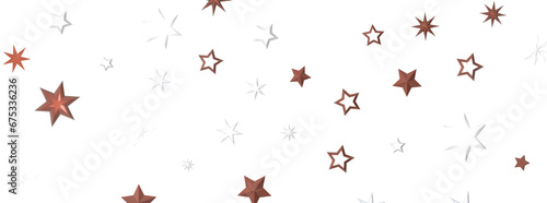 Astral Downpour: 3D Illustration Brings a Shower of Gold Stars © vegefox.com