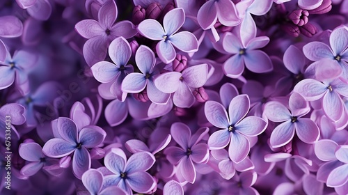 Macro image of spring lilac violet flowers, abstract soft floral background