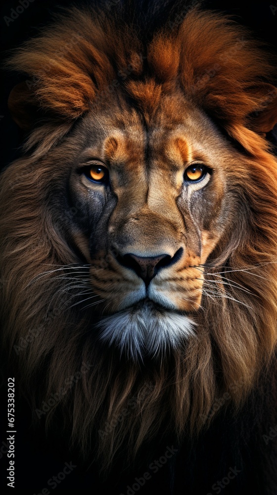 Artificially Generated Lion Portrait 